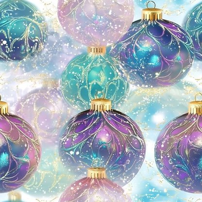 Opalescent Baubles Pattern 18 Minky Fabric