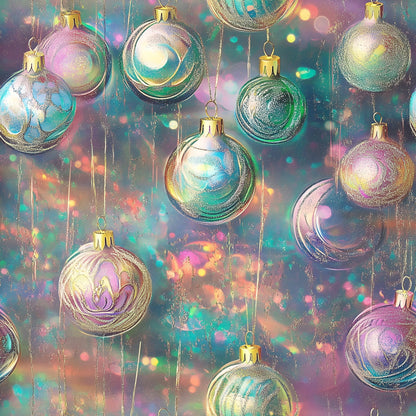 Celestial Christmas Ornaments Pattern 7 Quilting Cotton Fabric