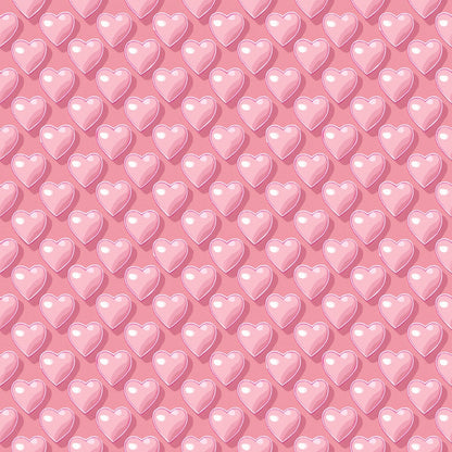 Pastel Sweethearts Pattern 19 Minky Fabric