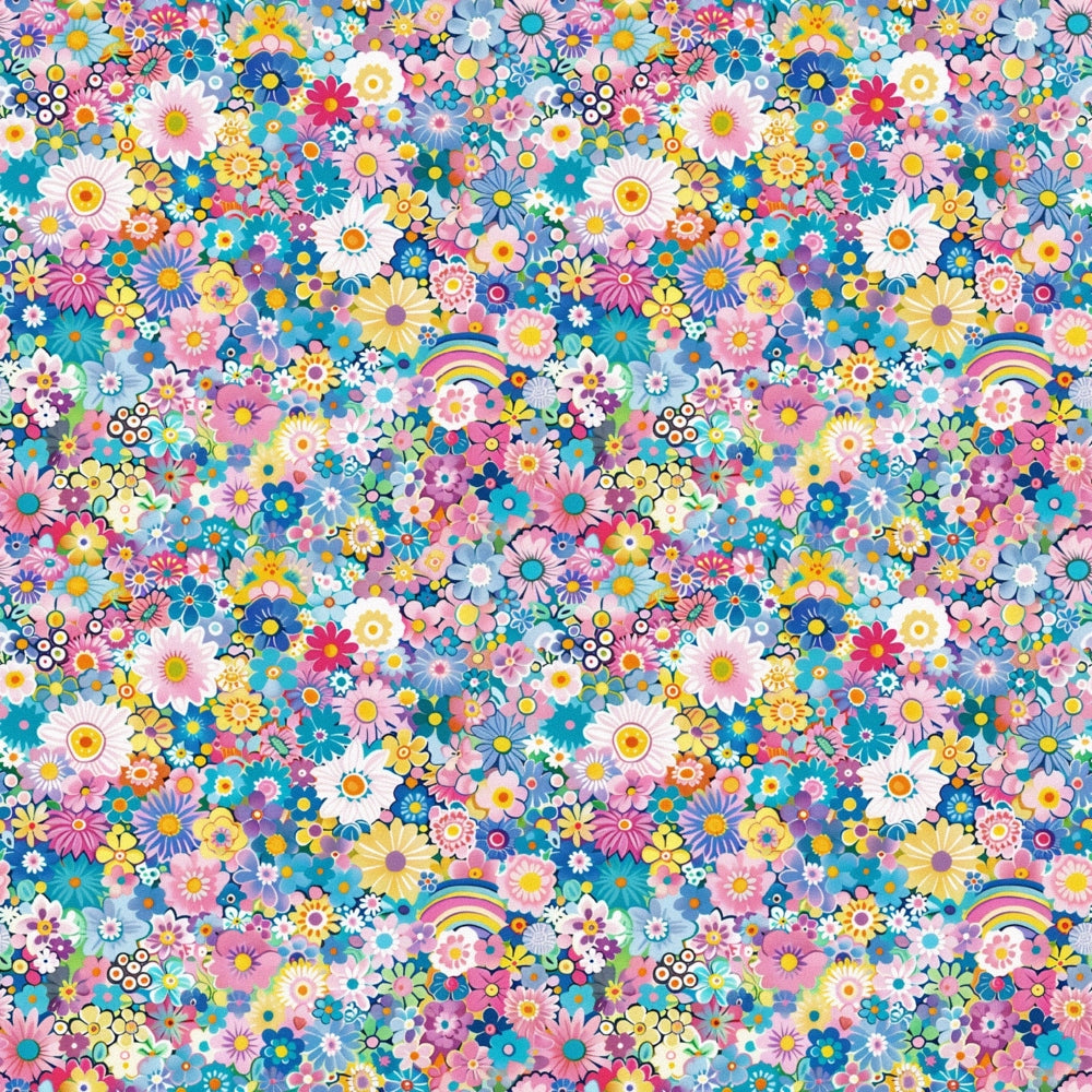 Pastel Sweethearts Pattern 3 Minky Fabric