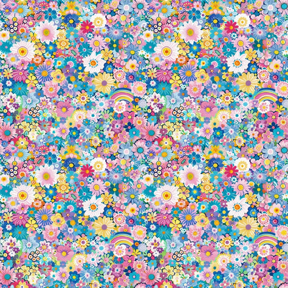 Pastel Sweethearts Pattern 3 Minky Fabric
