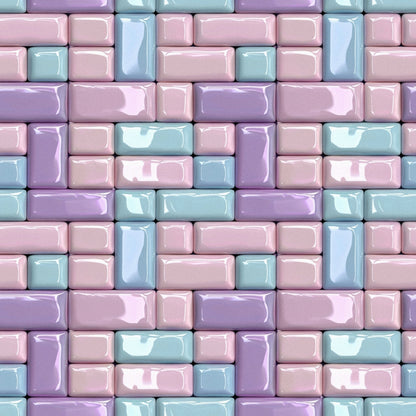 Pastel Sweethearts Pattern 8 Minky Fabric