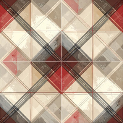 Valentine Plaid Pattern 11 Minky Fabric