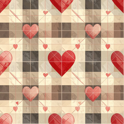 Charming Heart Pattern 5 Quilting Cotton Fabric