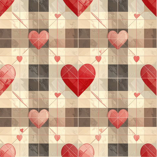 Charming Heart Pattern 5 Quilting Cotton Fabric