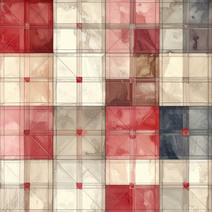 Valentine Plaid Pattern 7 Minky Fabric