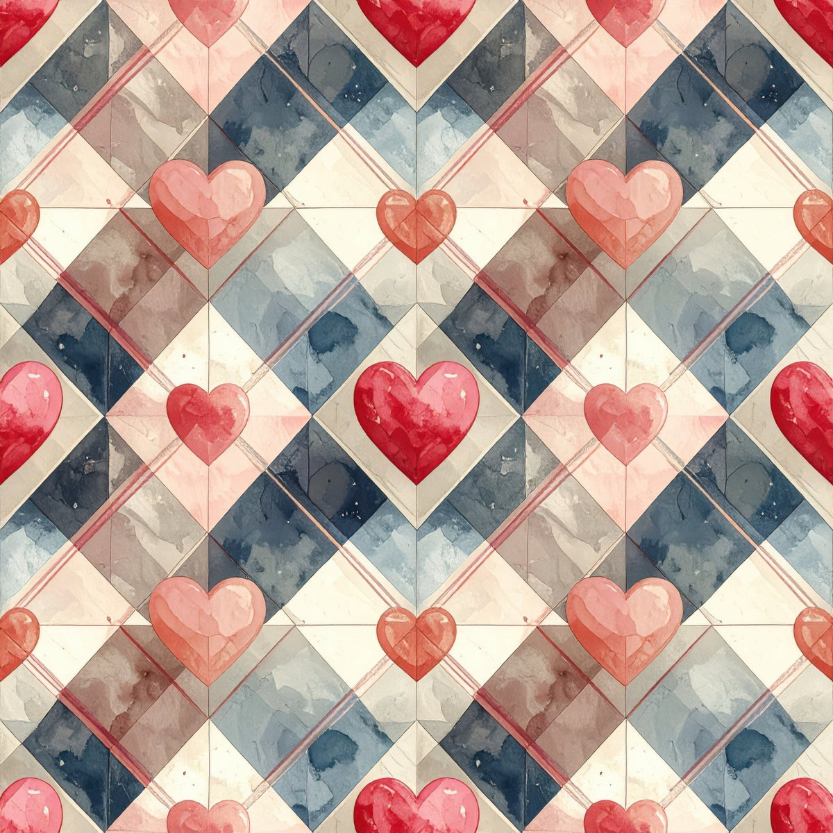 Valentine Plaid Pattern 8 Minky Fabric