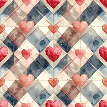 Valentine Plaid Pattern 8 Minky Fabric