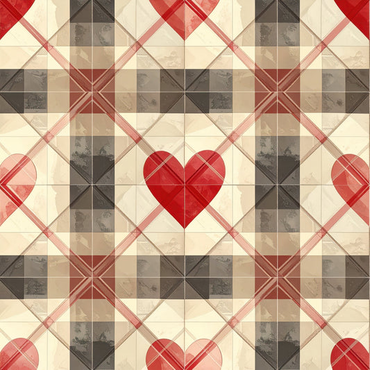 Charming Heart Pattern 9 Quilting Cotton Fabric