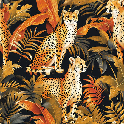 Midnight Safari Pattern 2 Minky Fabric