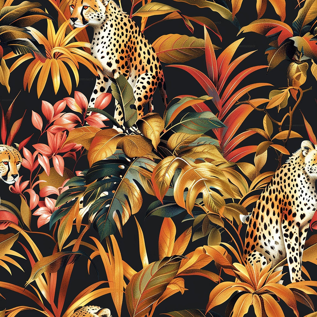 Midnight Safari Pattern 5 Minky Fabric