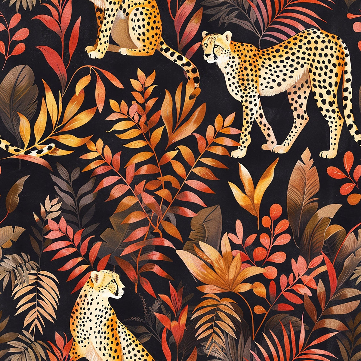 Midnight Safari Pattern 7 Minky Fabric