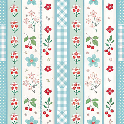 Ribbon Orchard Pattern 13 Minky Fabric