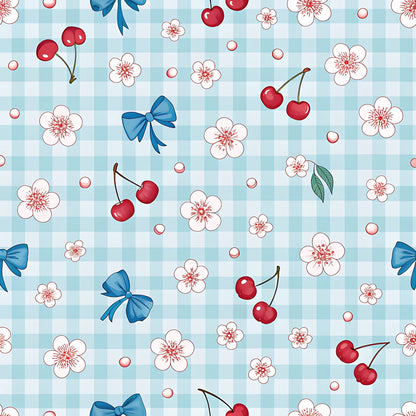 Ribbon Orchard Pattern 17 Minky Fabric