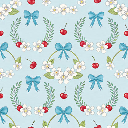 Ribbon Orchard Pattern 3 Minky Fabric