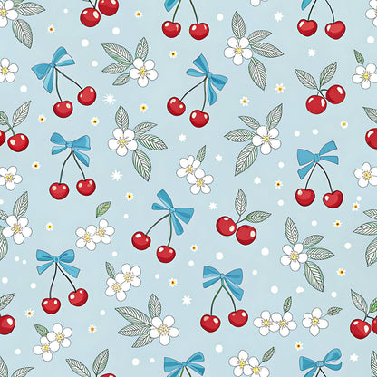 Ribbon Orchard Pattern 7 Minky Fabric
