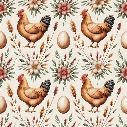 Nesting Hens Pattern 10 Minky Fabric