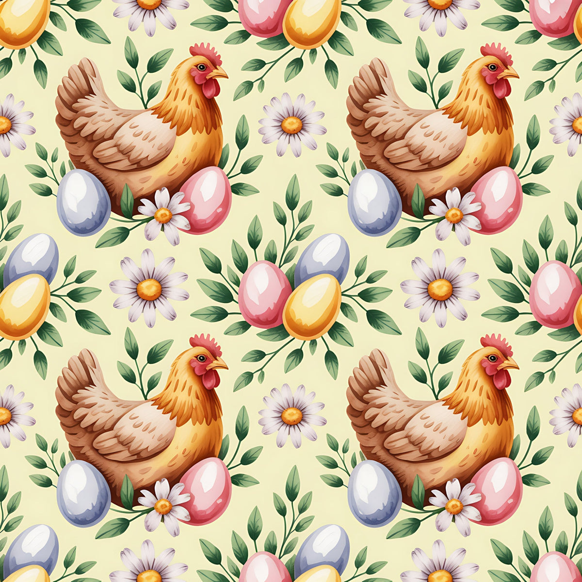 Nesting Hens Pattern 13 Minky Fabric