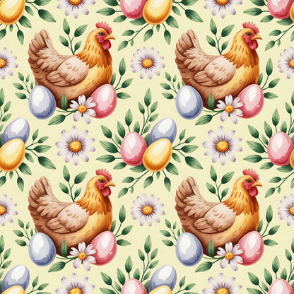 Nesting Hens Pattern 13 Minky Fabric