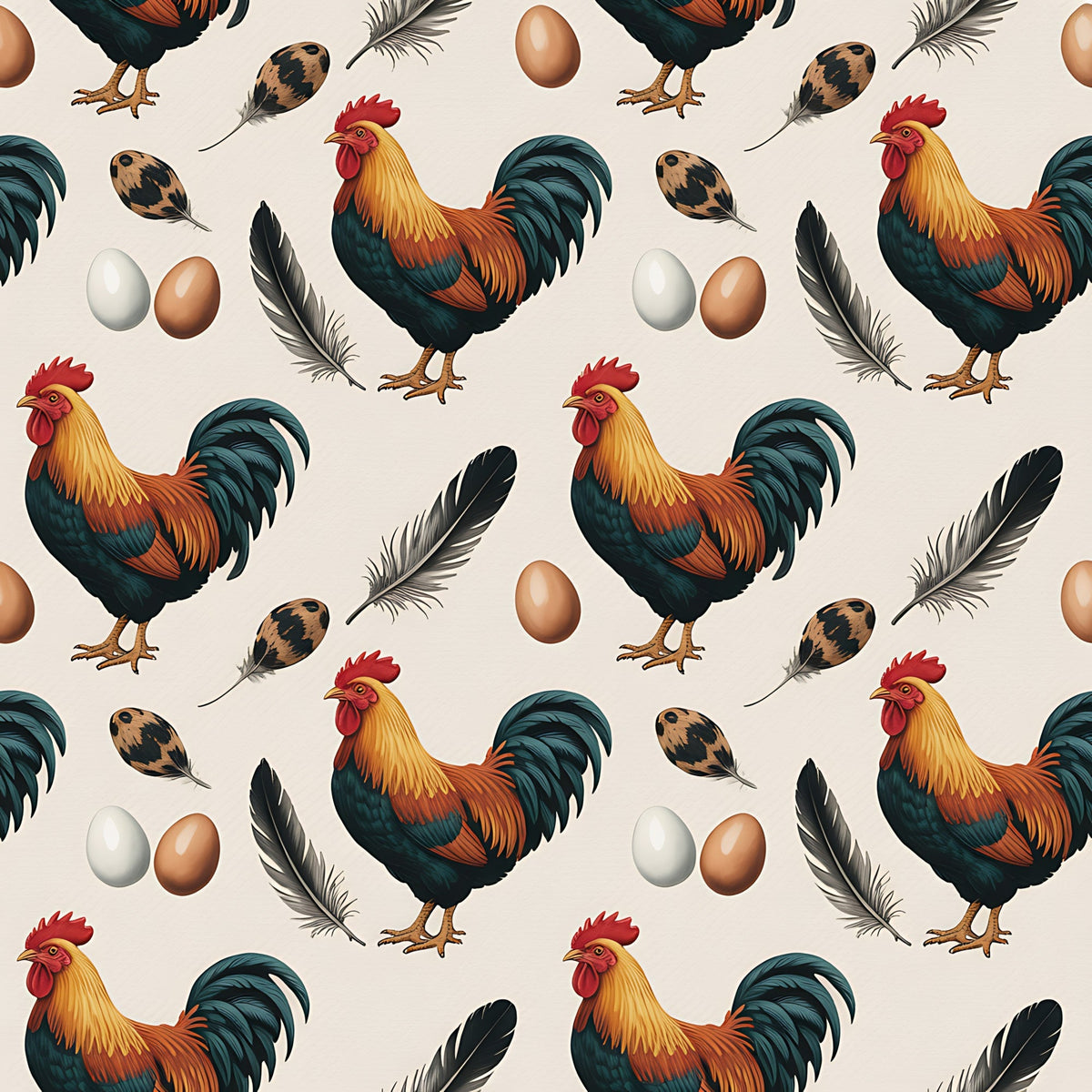 Nesting Hens Pattern 15 Minky Fabric