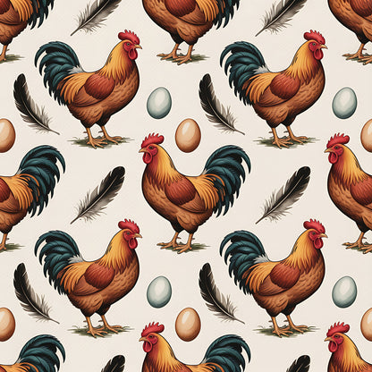 Nesting Hens Pattern 16 Minky Fabric