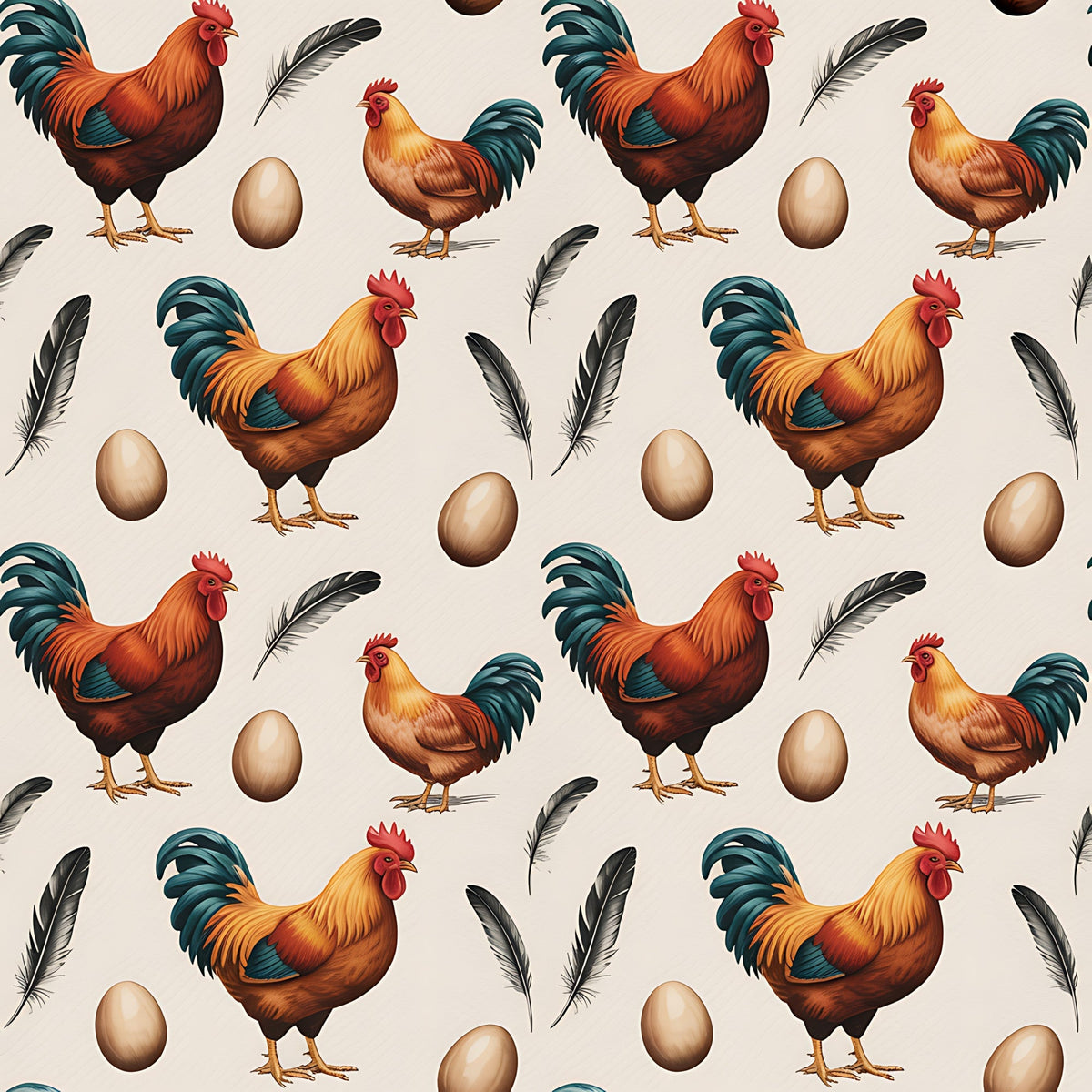 Nesting Hens Pattern 17 Minky Fabric