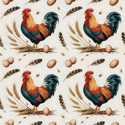 Nesting Hens Pattern 1 Minky Fabric