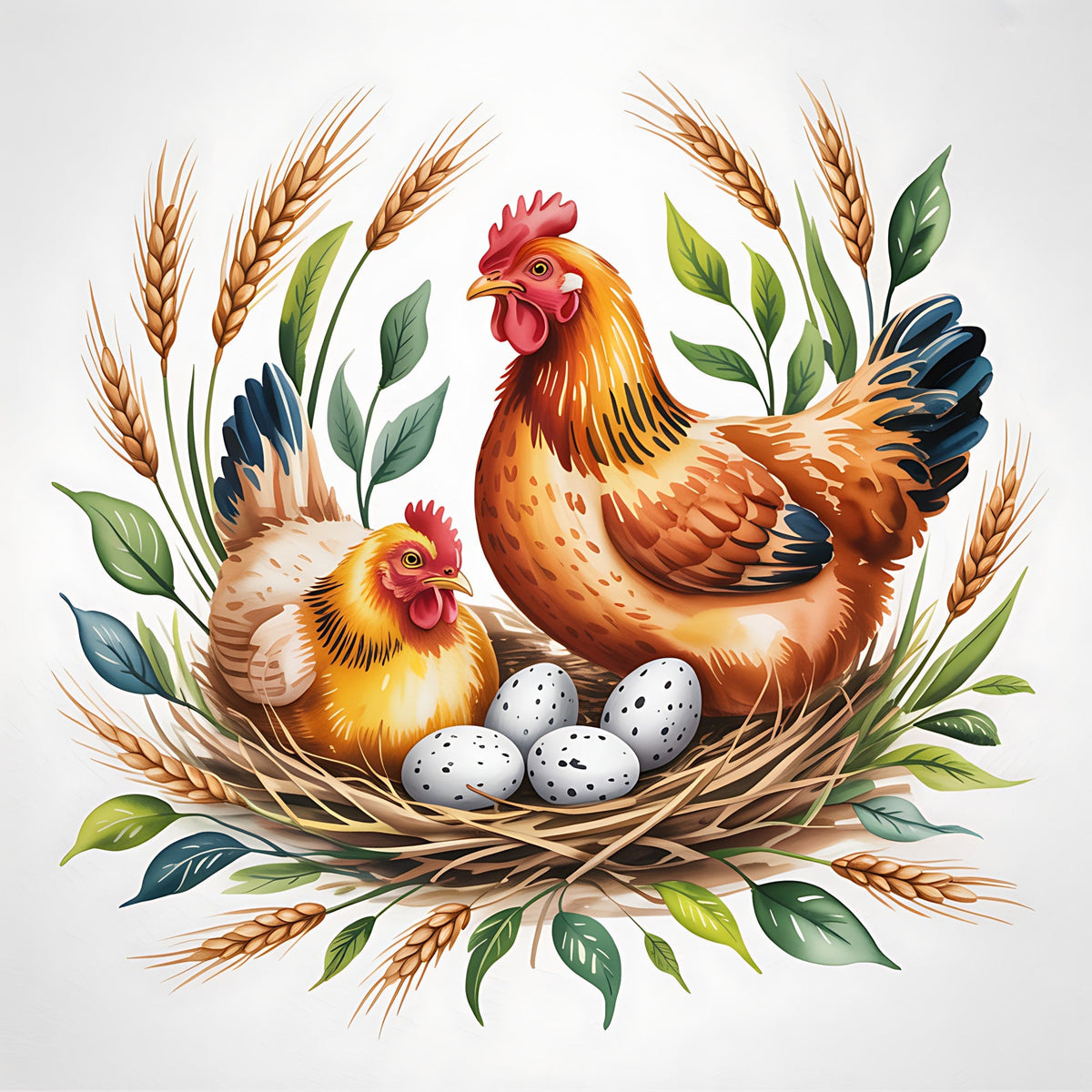 Nesting Hens Pattern 23 Minky Fabric
