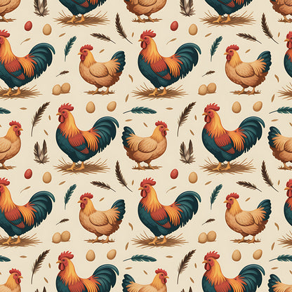 Nesting Hens Pattern 25 Minky Fabric