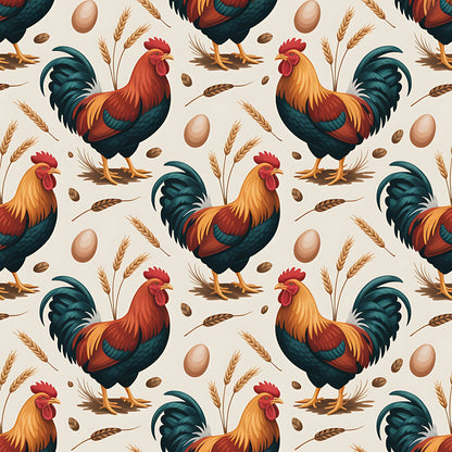 Nesting Hens Pattern 2 Minky Fabric