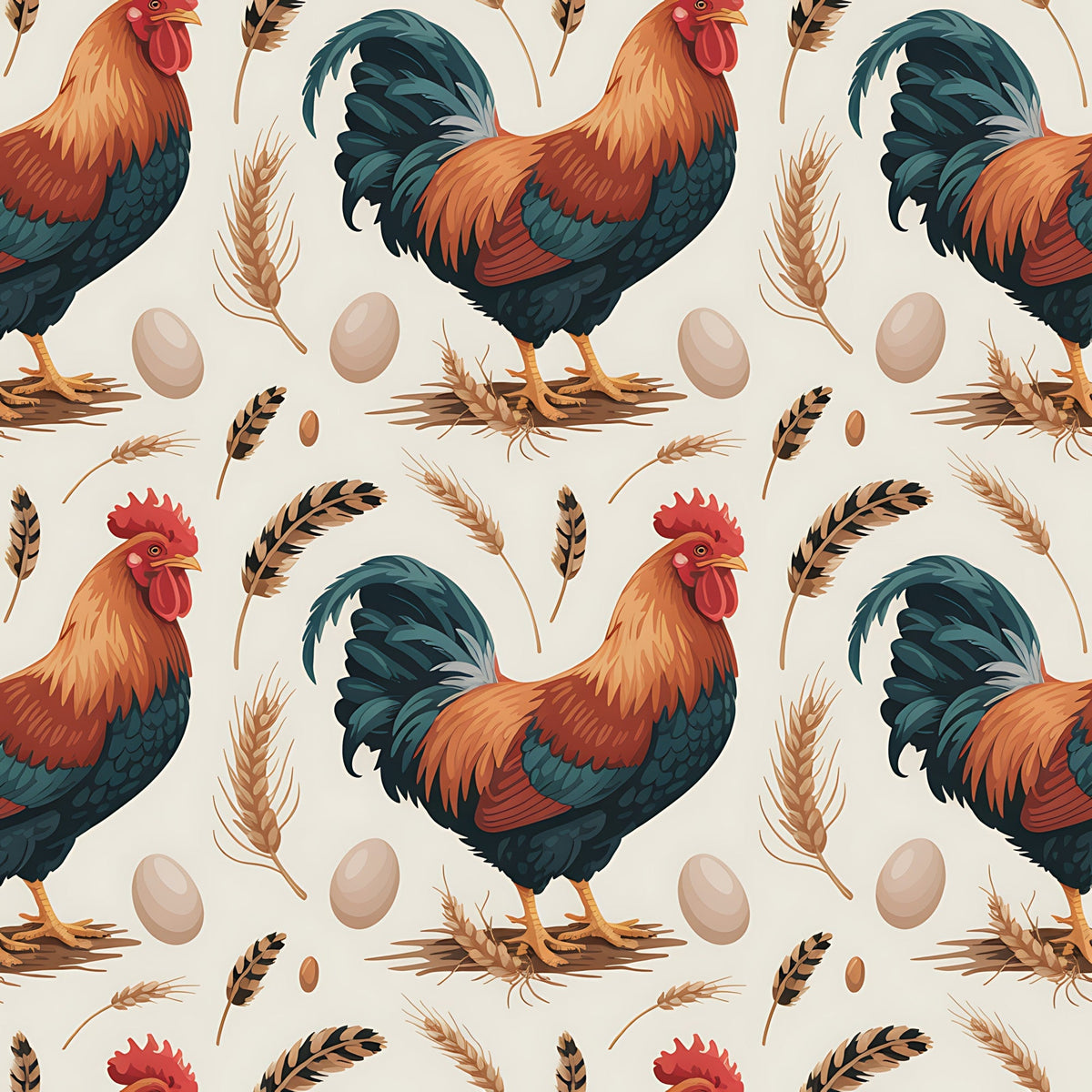 Nesting Hens Pattern 3 Minky Fabric