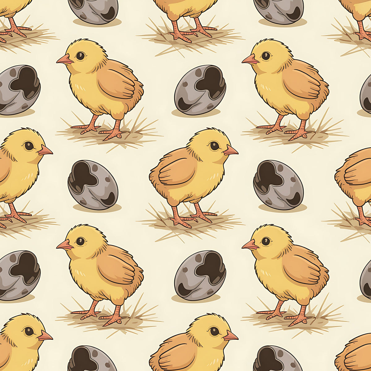 Nesting Hens Pattern 5 Minky Fabric