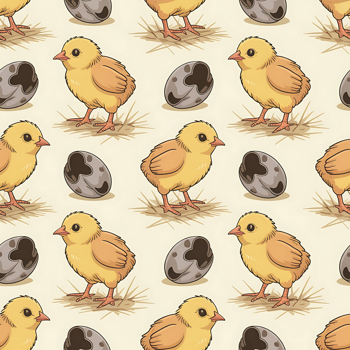Heritage Hens Pattern 3 Minky Fabric