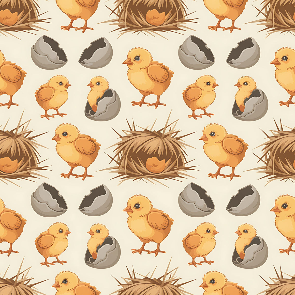 Heritage Hens Pattern 5 Minky Fabric