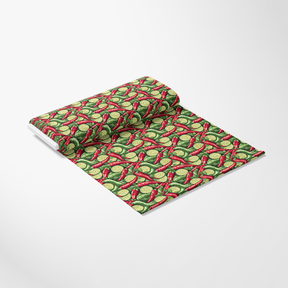 Chili Pepper Party Pattern 1 Quilting Cotton Fabric