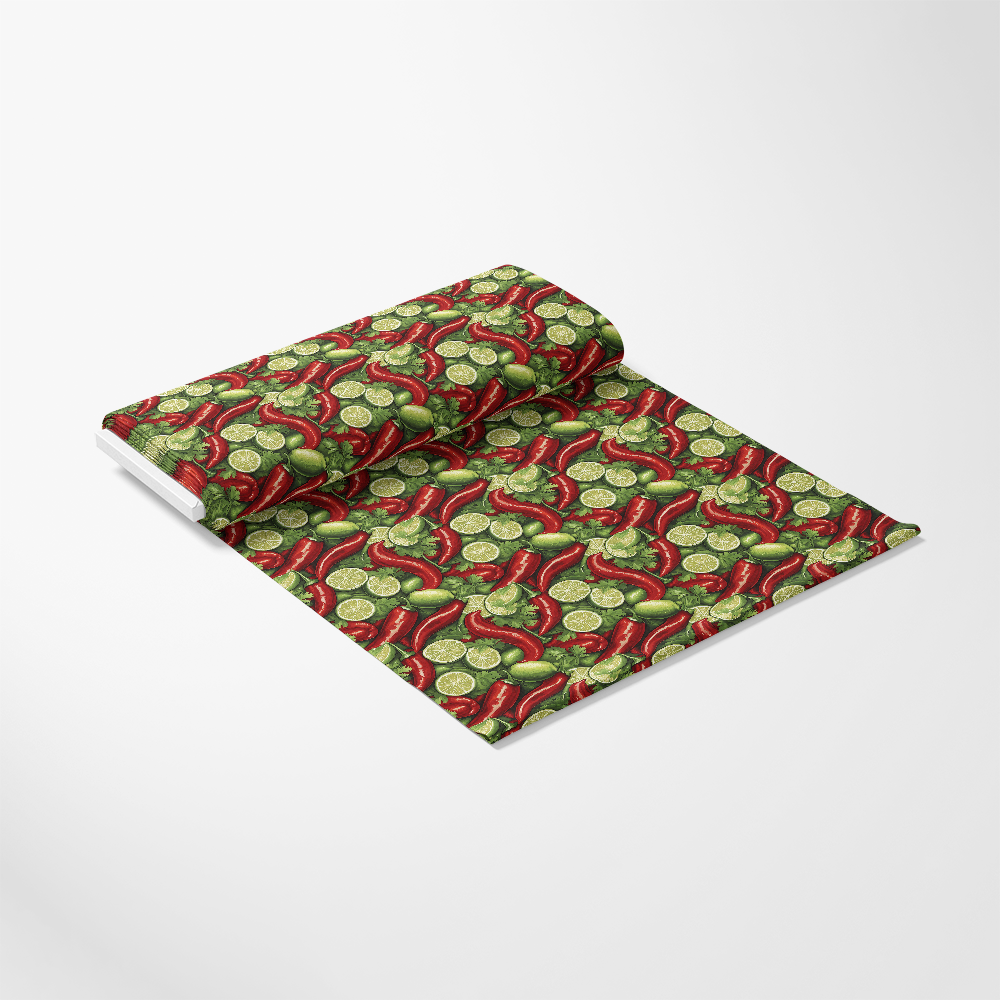 Chili Pepper Party Pattern 2 Quilting Cotton Fabric