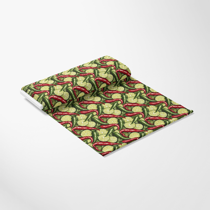 Chili Pepper Party Pattern 8 Quilting Cotton Fabric