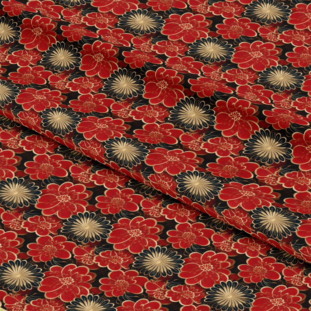 Chinese Lunar Lantern Lights Pattern 10 Quilting Cotton Fabric