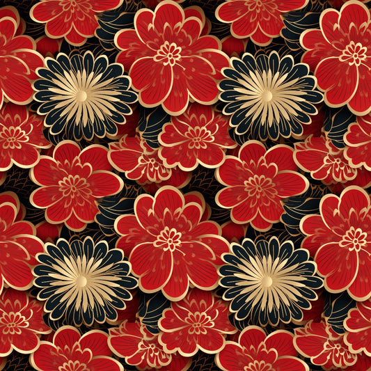 Chinese Lunar Lantern Lights Pattern 10 Quilting Cotton Fabric