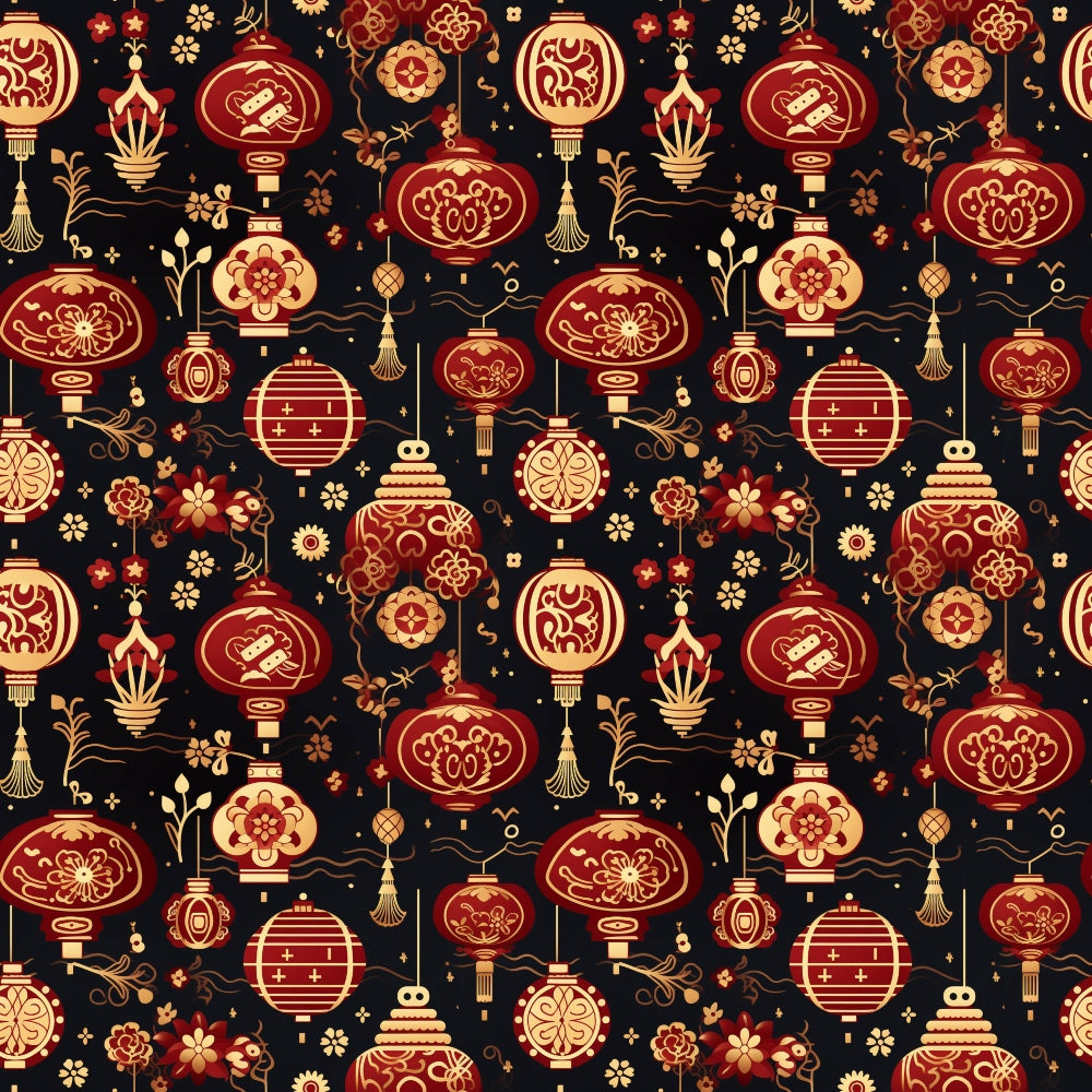 Crimson Festival Glow Pattern 11 Minky Fabric