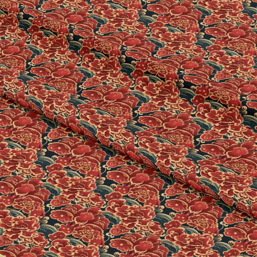 Chinese Lunar Lantern Lights Pattern 6 Quilting Cotton Fabric