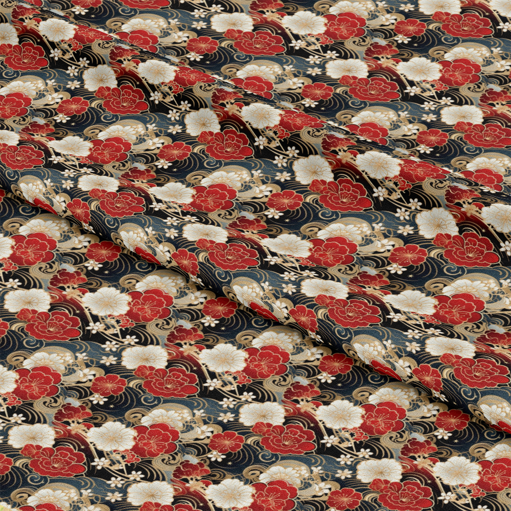 Chinese Lunar Lantern Lights Pattern 7 Quilting Cotton Fabric