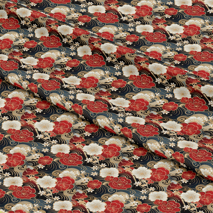 Chinese Lunar Lantern Lights Pattern 7 Quilting Cotton Fabric