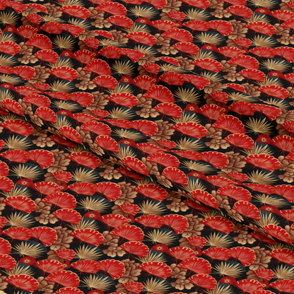 Chinese Lunar Lantern Lights Pattern 8 Quilting Cotton Fabric