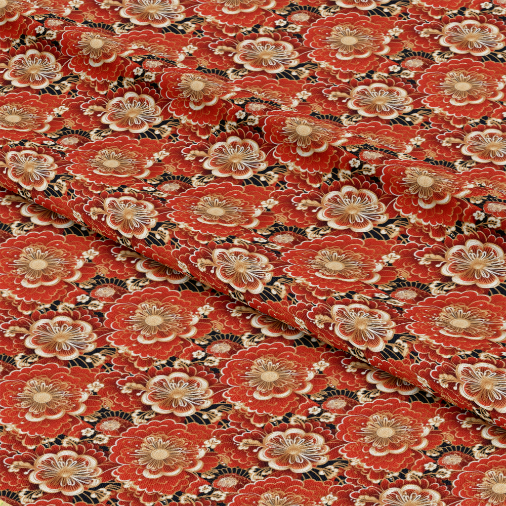 Chinese Lunar Lantern Lights Pattern 9 Quilting Cotton Fabric