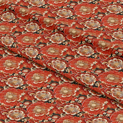 Chinese Lunar Lantern Lights Pattern 9 Quilting Cotton Fabric