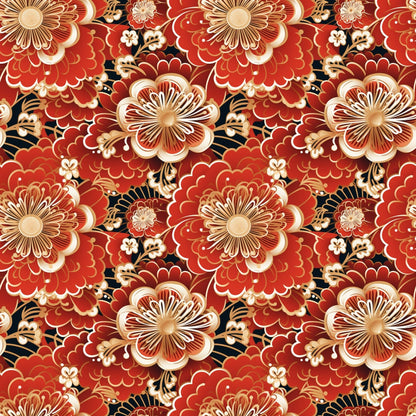 Chinese Lunar Lantern Lights Pattern 9 Quilting Cotton Fabric