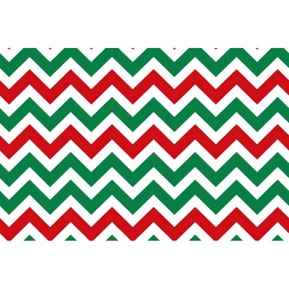 Christmas Chevron Pattern Minky Fabric