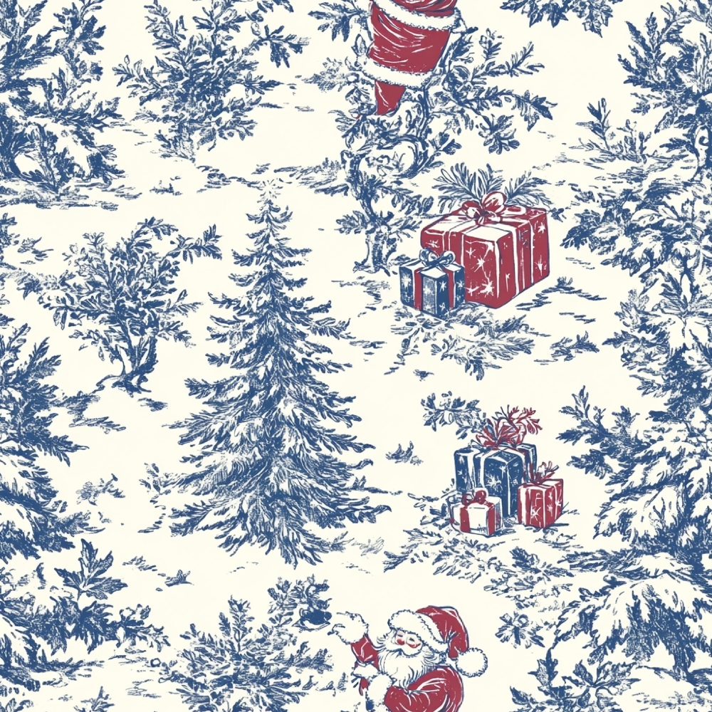 Yuletide Toile Pattern 4 Minky Fabric