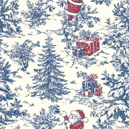 Yuletide Toile Pattern 4 Minky Fabric